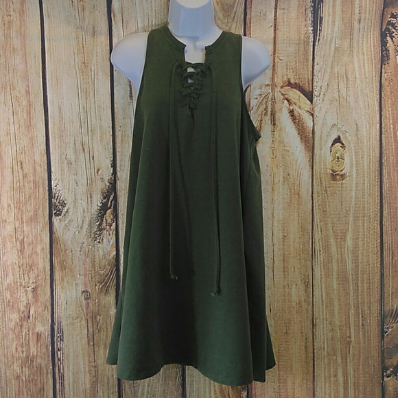 Z Supply Dresses & Skirts - Z supply all tied up green sleeveless dress size L
